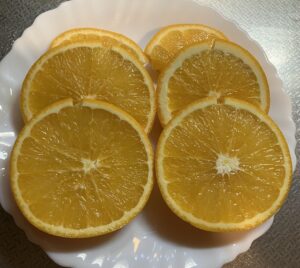 輪切りにしたネーブル